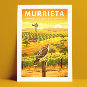 Cartão Postal Vintage Murrieta California