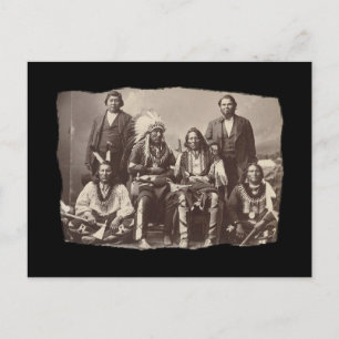 Cartão Postal Vintage Native American Bannock