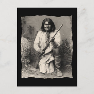 Cartão Postal Vintage Native American Geronimo Apache