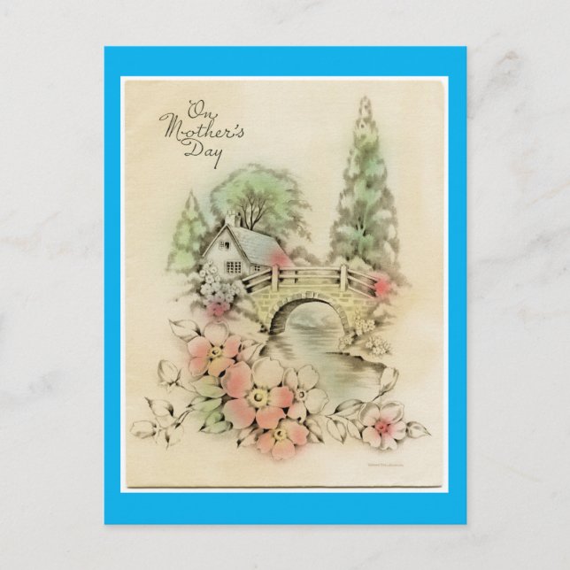 Cartão Postal Vintage Nature Scene (Frente)