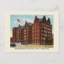 Cartão postal Vintage New Amsterdam Hotel Clevelan