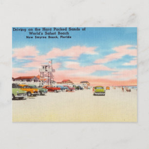 Cartão Postal Vintage, New Smyrna Beach, Florida