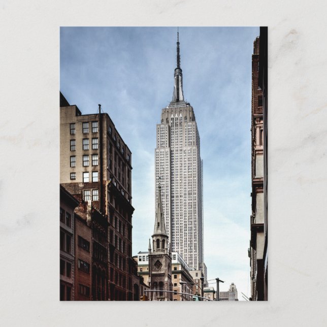 Cartão postal Vintage New York (Frente)