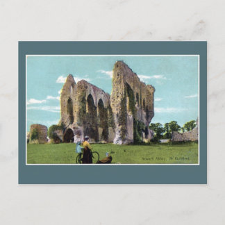 Cartão Postal Vintage Newark Priory Surrey Inglaterra