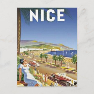 Cartão Postal Vintage Nice, França -