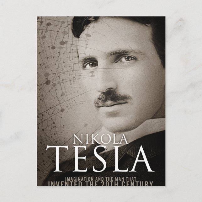 Cartão Postal Vintage Nikola Tesla (Frente)