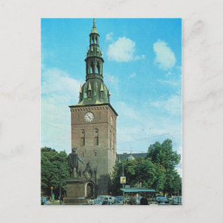 Cartão Postal Vintage Norway, Catedral de Oslo