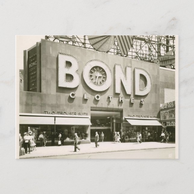 Cartão postal-Vintage NY 1 (Frente)