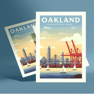Cartão Postal Vintage Oakland California
