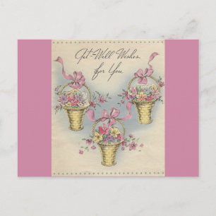 Cartão Postal Vintage Obter Boas Cestas 1
