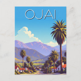 Cartão Postal Vintage Ojai Califórnia