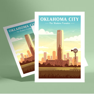 Cartão Postal Vintage Oklahoma City
