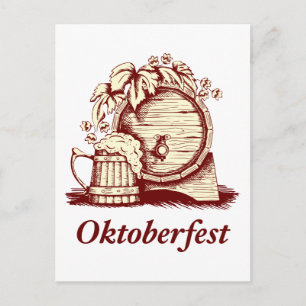 Cartão Postal Vintage Oktoberfest