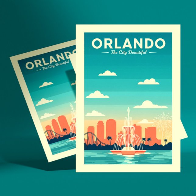 Cartão Postal Vintage Orlando (Criador carregado)