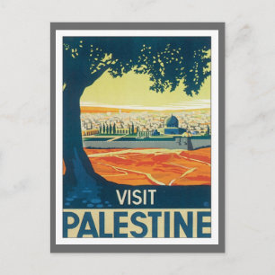 Cartão Postal Vintage Palestina no Médio Oriente