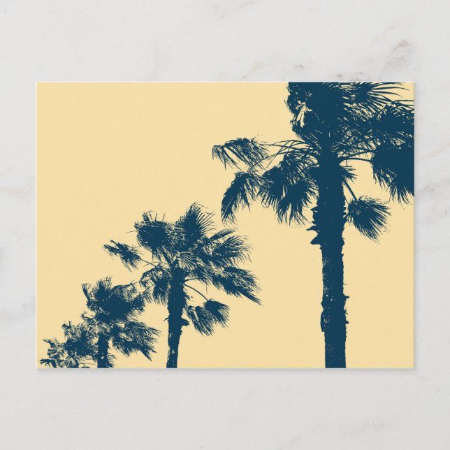 Cartão Postal Vintage Palm Trees (Frente)