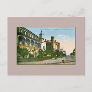 Cartão Postal Vintage Palma de Maiorca La Lonja e consulado