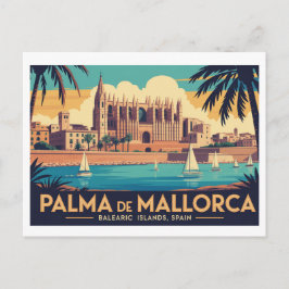 Cartão Postal Vintage Palma de Mallorca