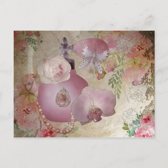 Cartão Postal Vintage Parfüm (Frente)
