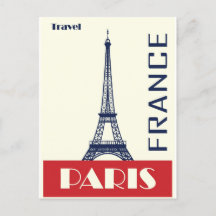 Cartão postal Vintage Paris