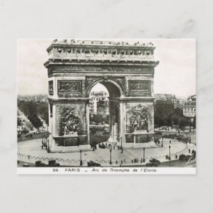 Cartão Postal Vintage Paris, Etoile, Arc de Triumphe