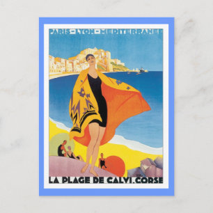 Cartão Postal Vintage Paris Lyon Mediterranee