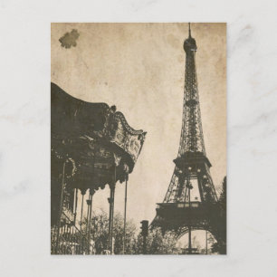 Cartão postal Vintage Paris, Torre Eiffel