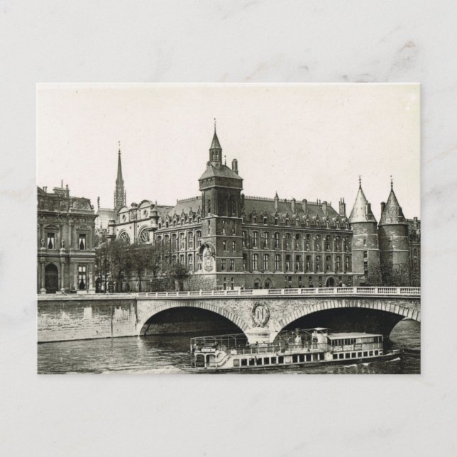Cartão Postal Vintage Paris,    Tribunal (Frente)