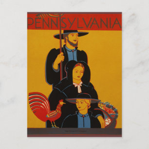 Cartão postal Vintage Pensilvânia
