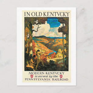 Cartão Postal Vintage Pensilvânia RR, Kentucky Viagem Ad