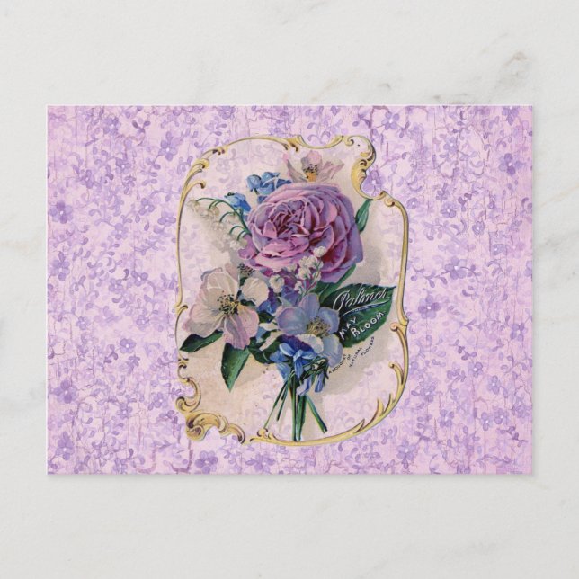 Cartão postal Vintage Perfume Ad (Frente)