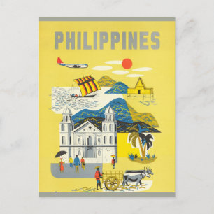 Cartão Postal Vintage Phillipines Viagem