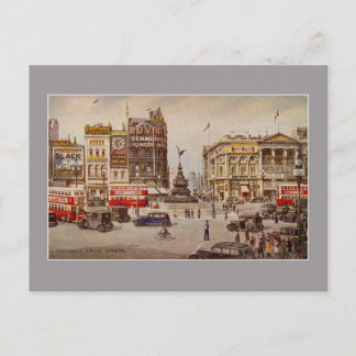 Cartão Postal Vintage Piccadilly Circus London