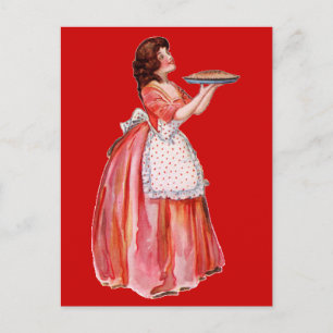 Cartão Postal Vintage Pie Maker
