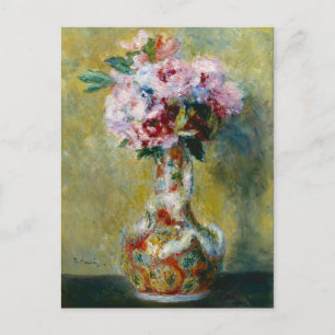 Cartão Postal Vintage Pierre Auguste Renoir Buquê num Vase