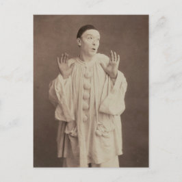 Cartão Postal Vintage Pierrot Clown