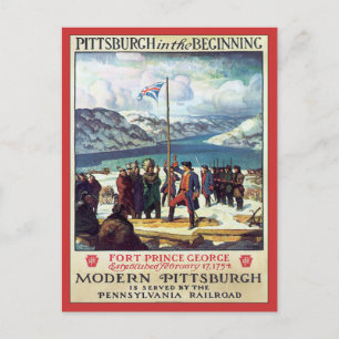 Cartão Postal Vintage Pittsburgh No Início