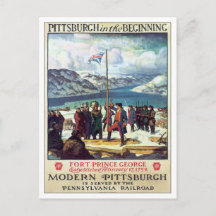 Cartão Postal Vintage Pittsburgh No Início