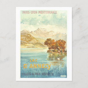 Cartão postal Vintage PLM Ferroviário Lac D'Annecy