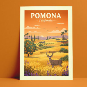 Cartão Postal Vintage Pomona California