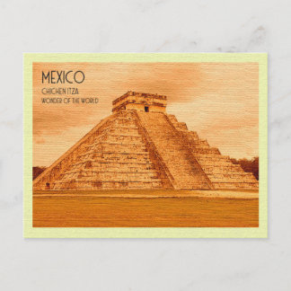 Cartão Postal Vintage Postcard Chichen Itza México