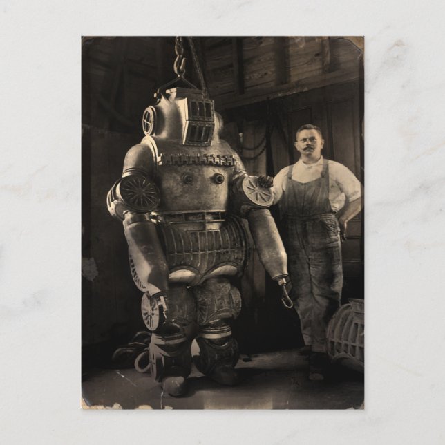 Cartão postal Vintage Power Armor (Frente)