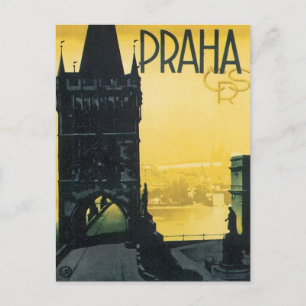 Cartão Postal Vintage Praha
