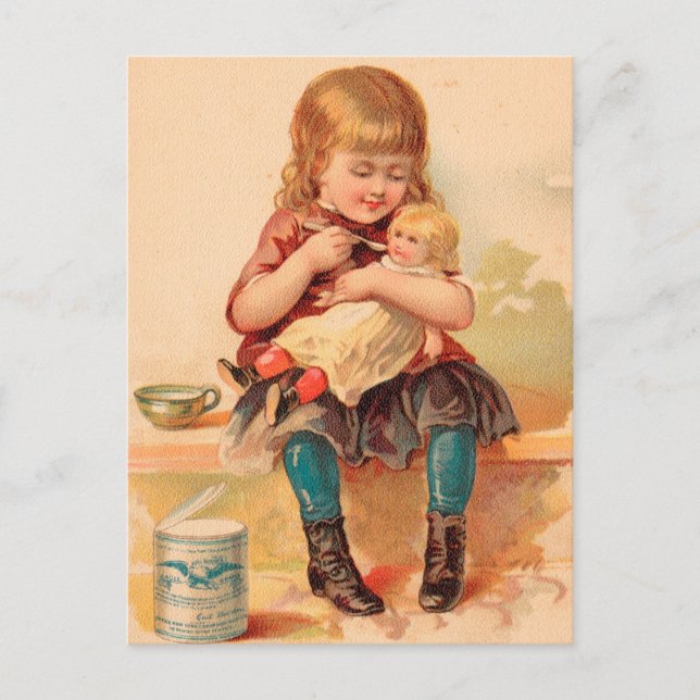 Cartão Postal Vintage: publicidade sobre bebidas - (Frente)