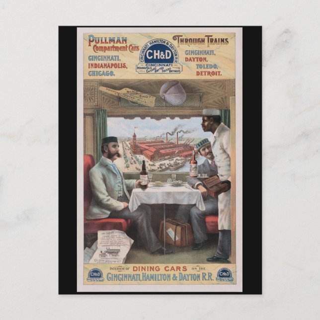 Cartão Postal Vintage Pullman (Frente)