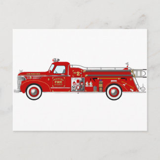 Cartão Postal Vintage Pumper Red