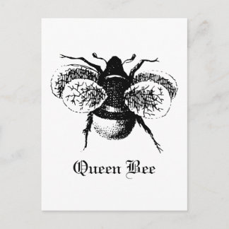 Cartão Postal Vintage Queen Bee