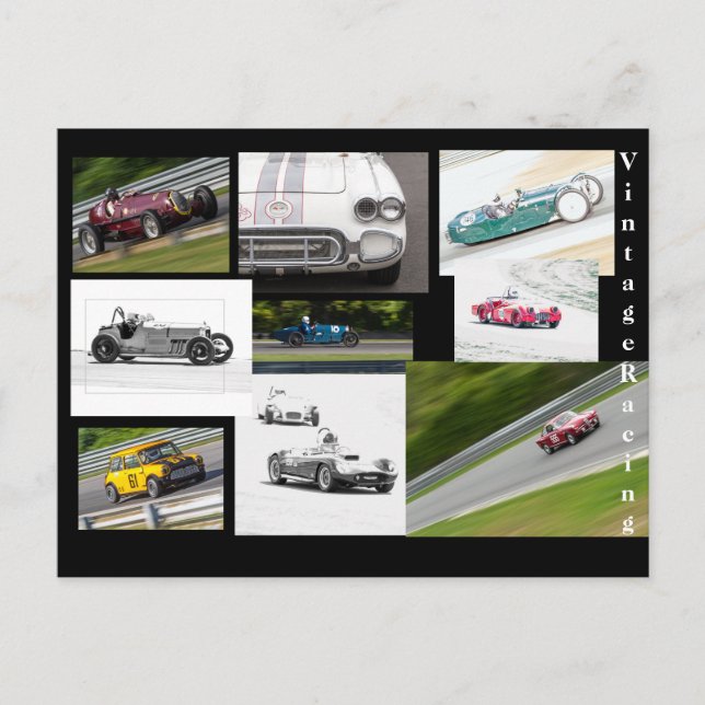 Cartão Postal Vintage Racing (Frente)