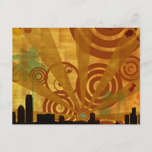 Cartão Postal Vintage retrô -