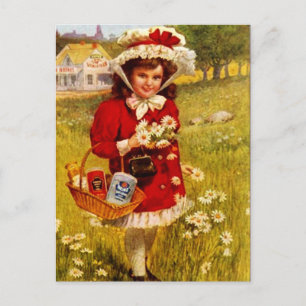 Cartão postal Vintage Retro Advertisement Grocerly